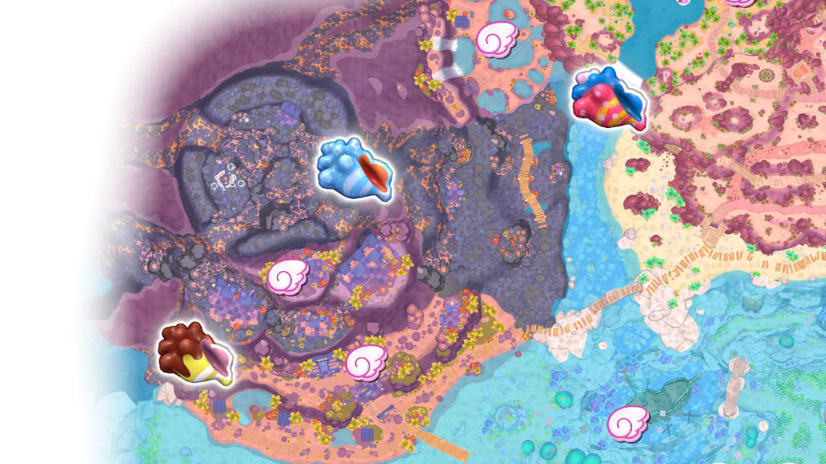 Mount Hothead Echo Conch locations in Hello Kitty Island Adventure