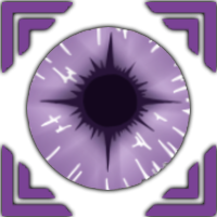 The icon for the Universal Absorption skill of the Purple Eyes Clan in Ninja Time Roblox experience