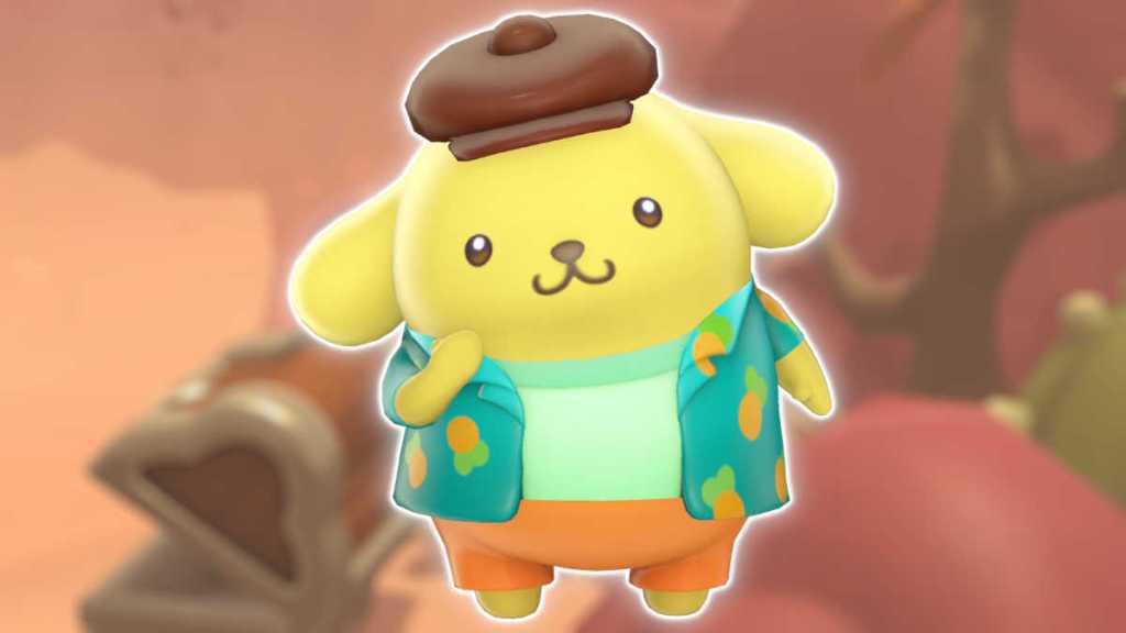 Pompompurin in Hello Kitty Island Adventure