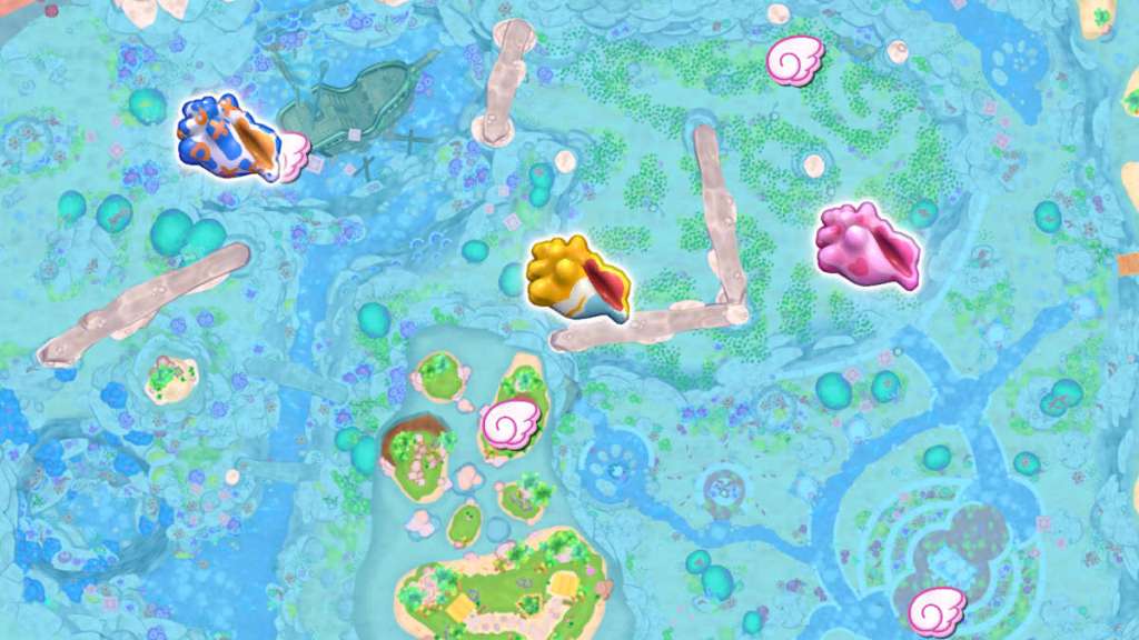 Rainbow Reef Echo Conch locations in Hello Kitty Island Adventure