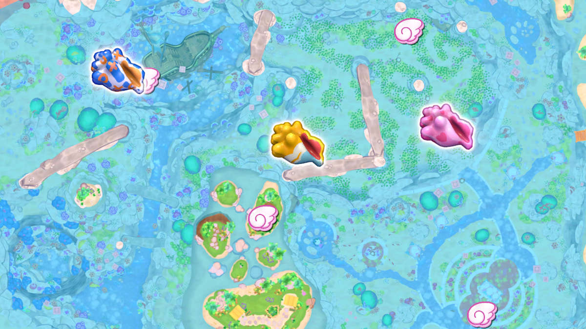 Rainbow Reef Echo Conch locations in Hello Kitty Island Adventure