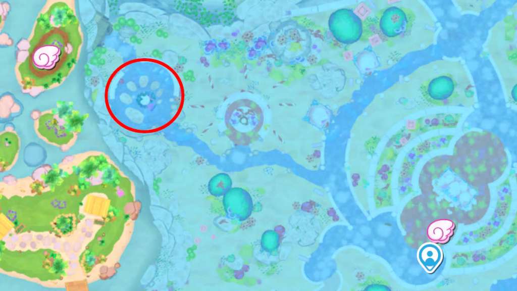 Location of the Recycling Plant in Hello Kitty Island Adventure