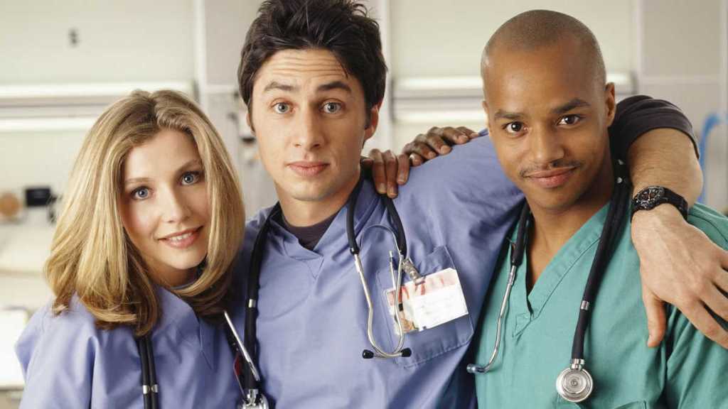 Elliot, JD, and Turk in Scrubs