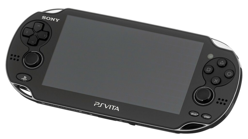 A PS Vita on white background