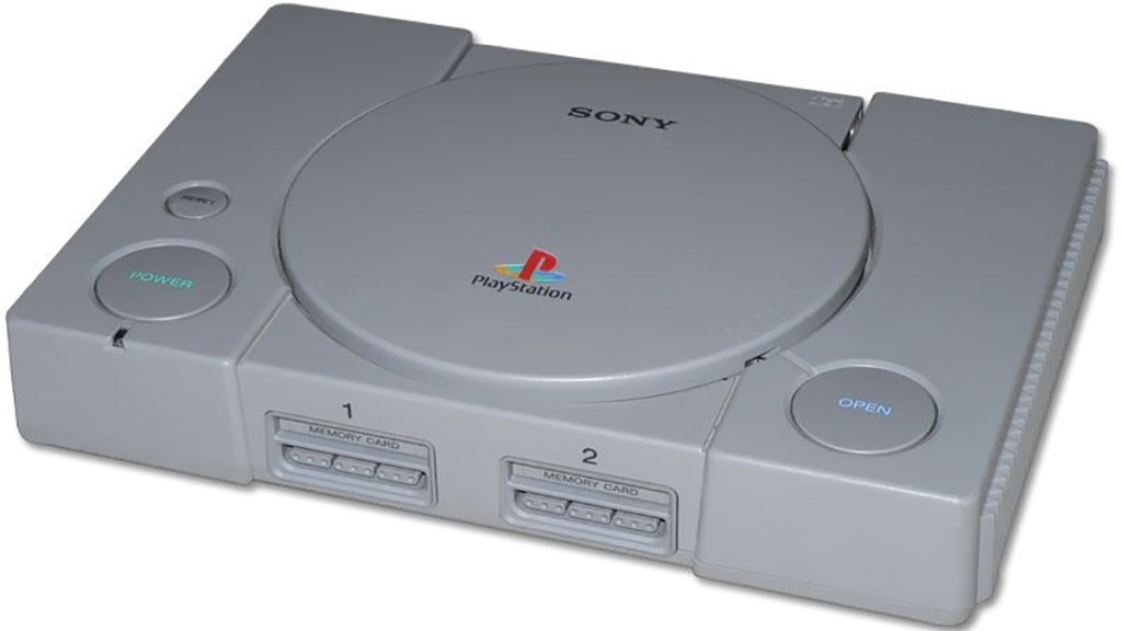 A Sony PSX on white background