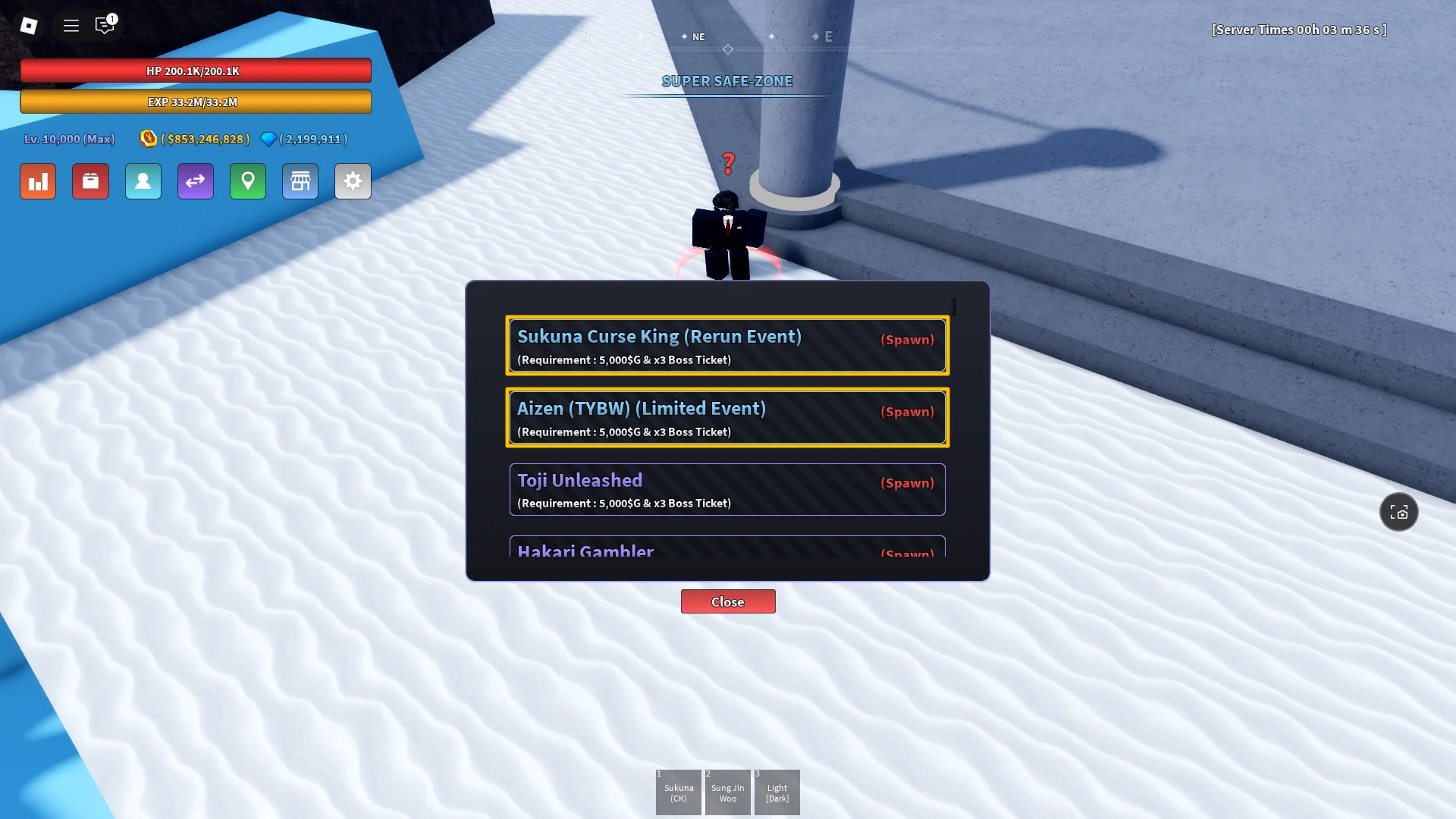 Preview of limited Boss rerun events in Verse Piece Roblox experience