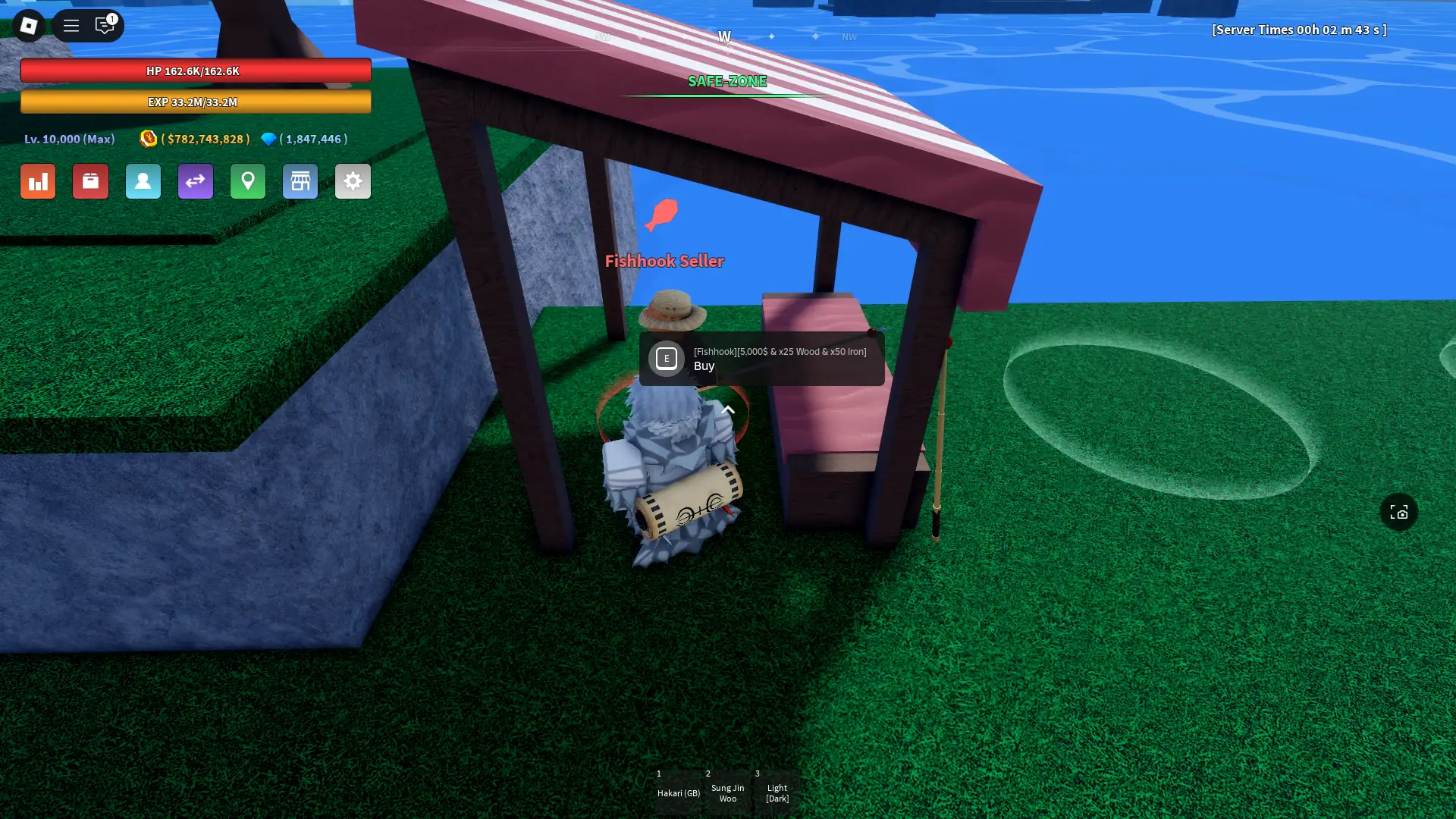 Location of the regular Fishhook in Verse Piece Roblox experience