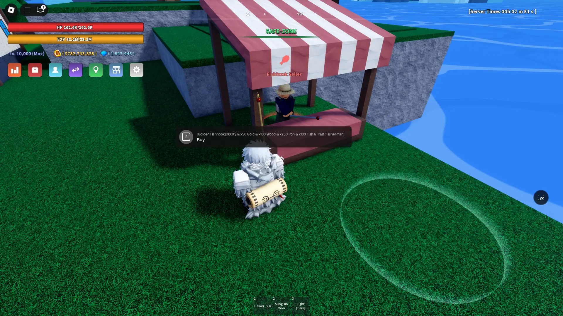 Location of the Golden Fishhook in Verse Piece Roblox experience