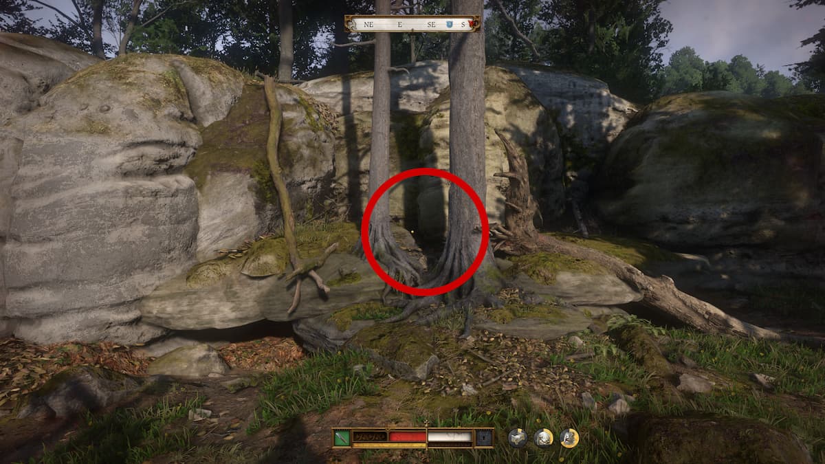 Bag in between two trees in KCD2