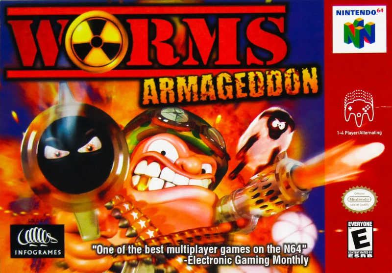 Worms Armageddon box for Nintendo 64