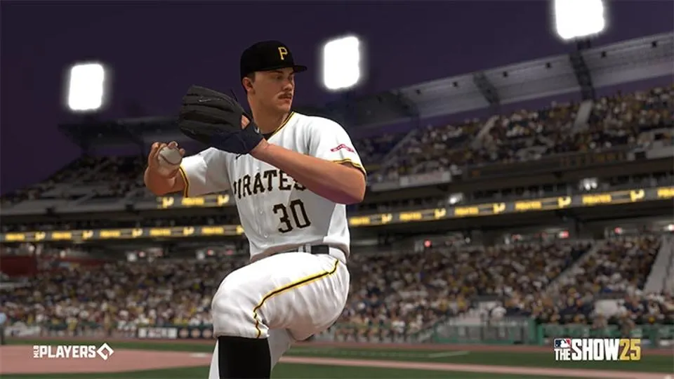 A pitch being made in MLB The Show 25