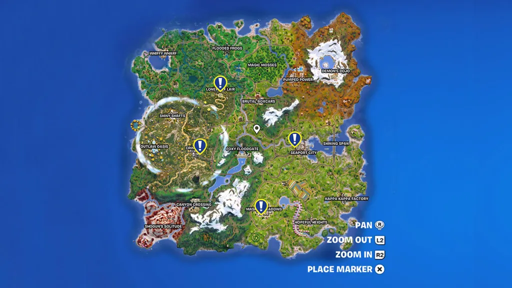 All vault locations in Fortnite. 