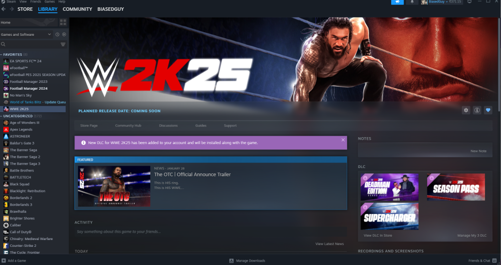 WWE 2K25 not starting on Steam