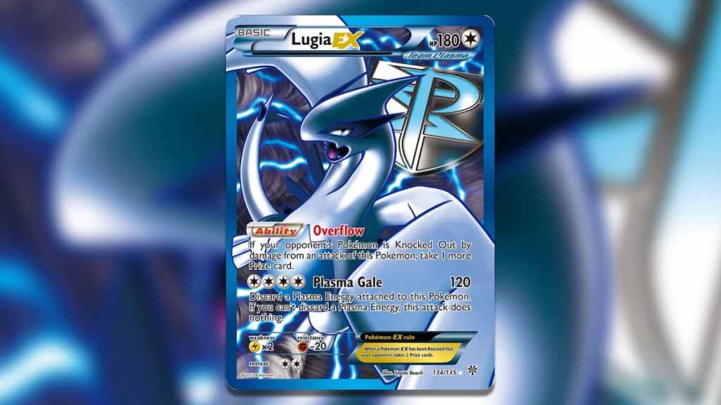 Holofoil Lugia EX (Team Plasma) (Full Art) Plasma Storm Card