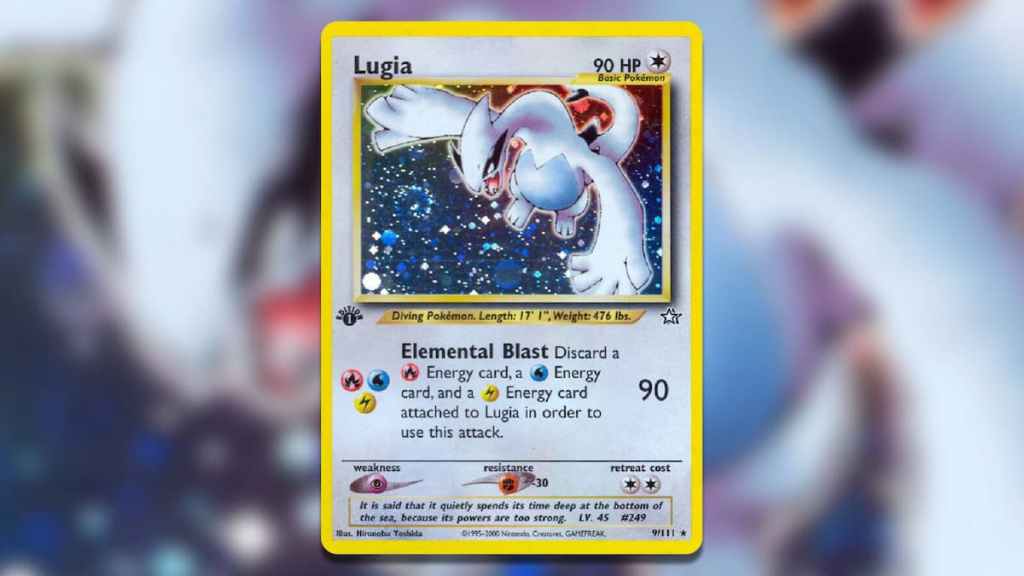 Holofoil Lugia Neo Genesis Card