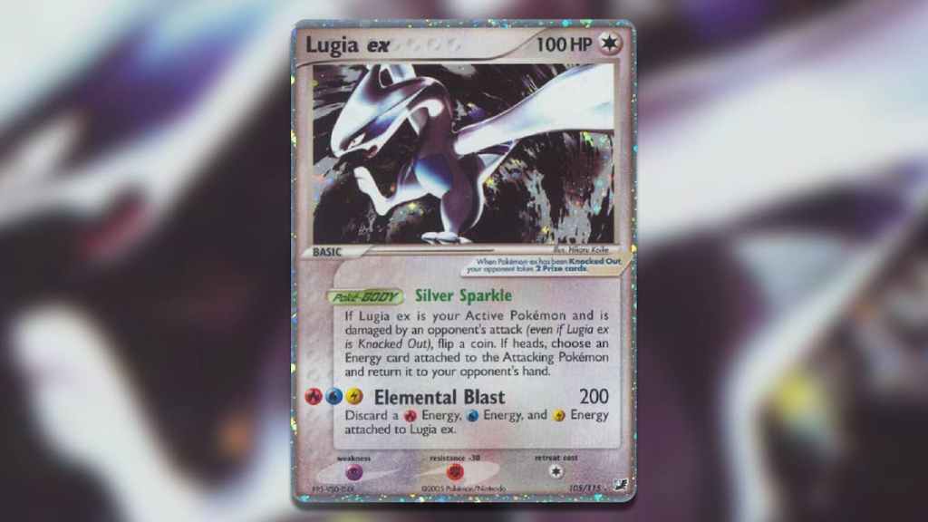 Holofoil Lugia ex Unseen Forces Card