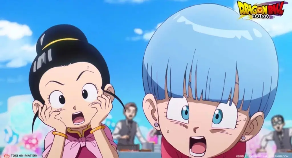 Young Chichi and Bulma from Dragpn Ball DAIMA