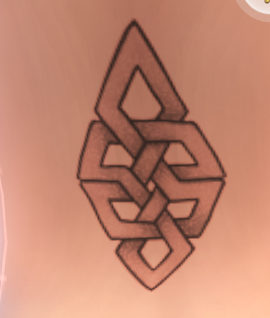 Celtic Simoleon tattoo design in The Sims 4