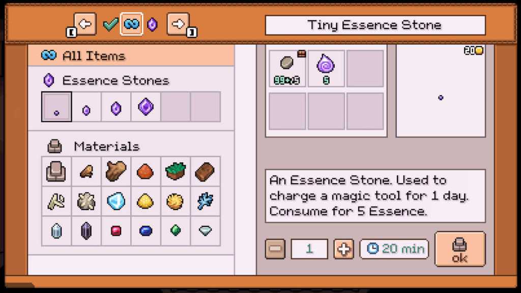 Essence Stones in Fields of Mistria