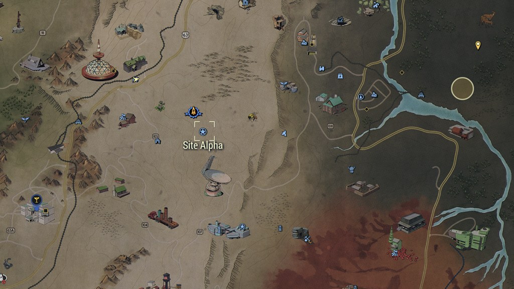 fallout 76 site alpha location