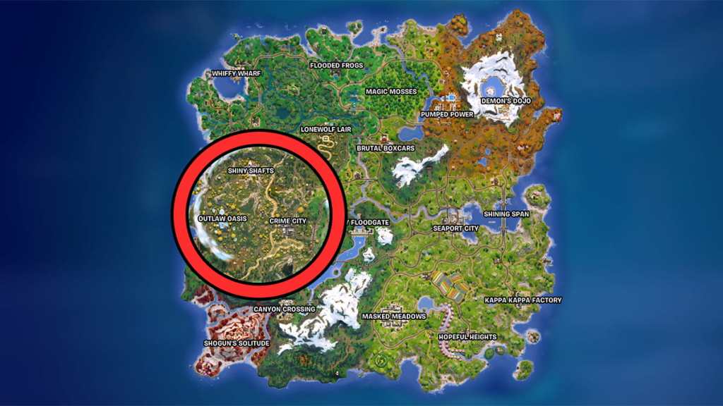 Fortnite gold vein map