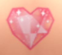 Crystal heart tattoo stamp in The Sims 4