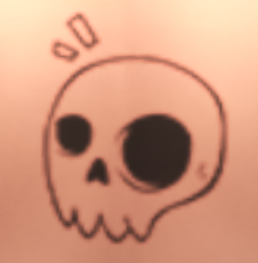 Cute skull tattoo stamp in The Sims 4