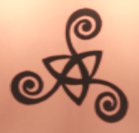 Triskelion tattoo stamp in The Sims 4