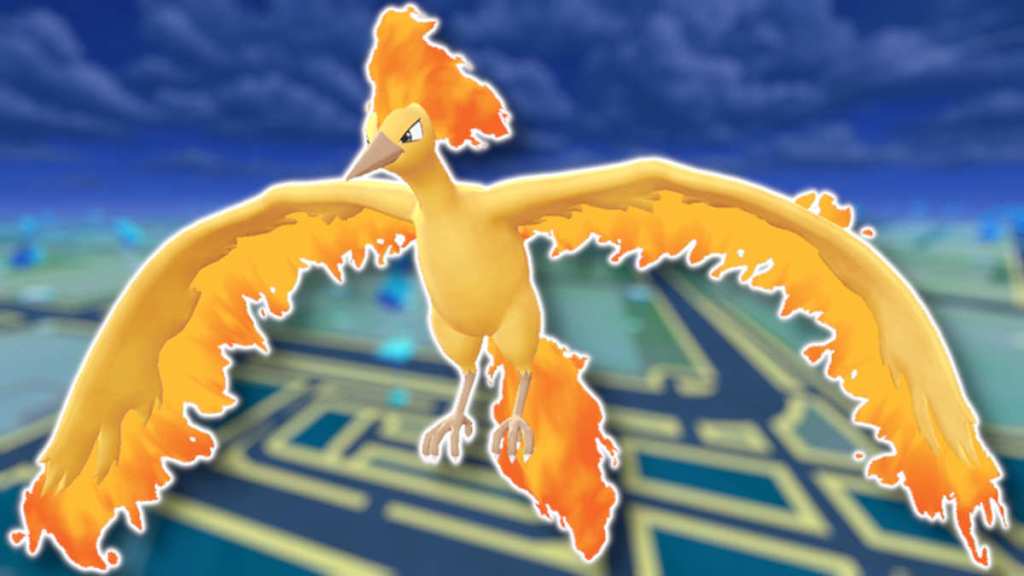 Moltres as seen in Pokémon GO