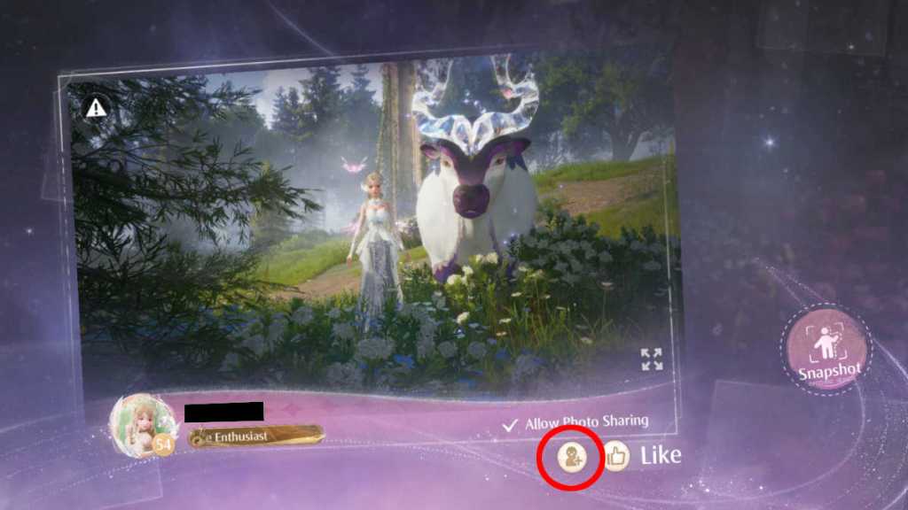 How to take a group snapshot in Infinity Nikki