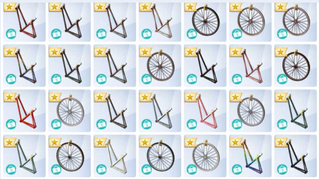 The Nordhaven Bike Parts Collection in The Sims 4