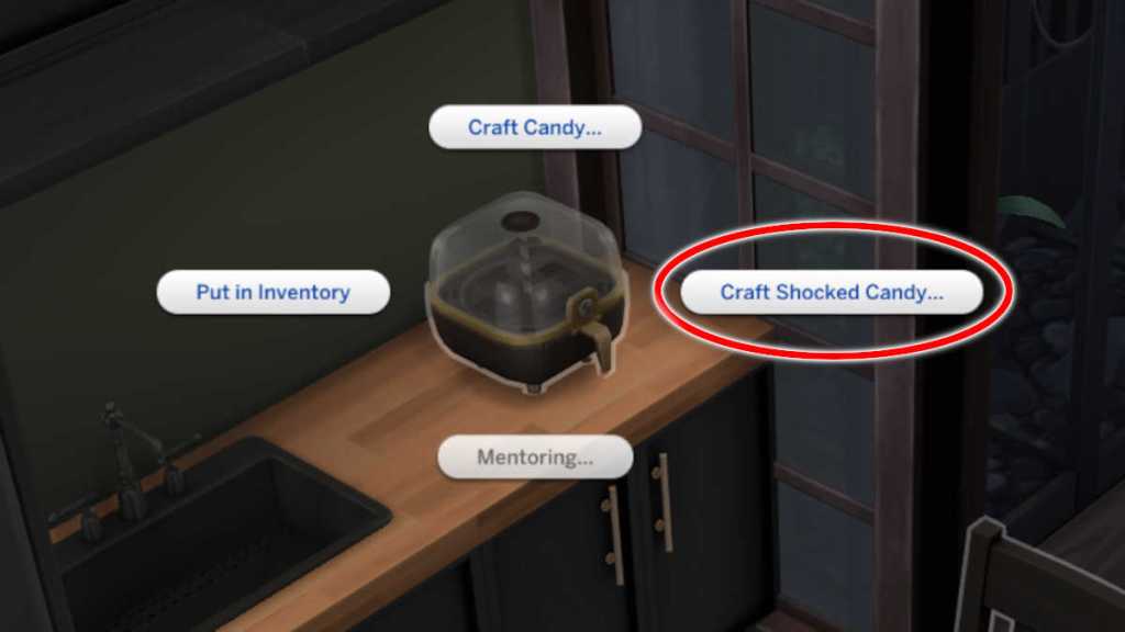 How to craft Shocked Candy in The Sims 4