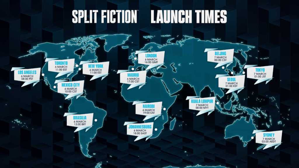 Release times for Split Fiction