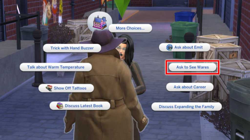 How to buy things from Trashley in The Sims 4